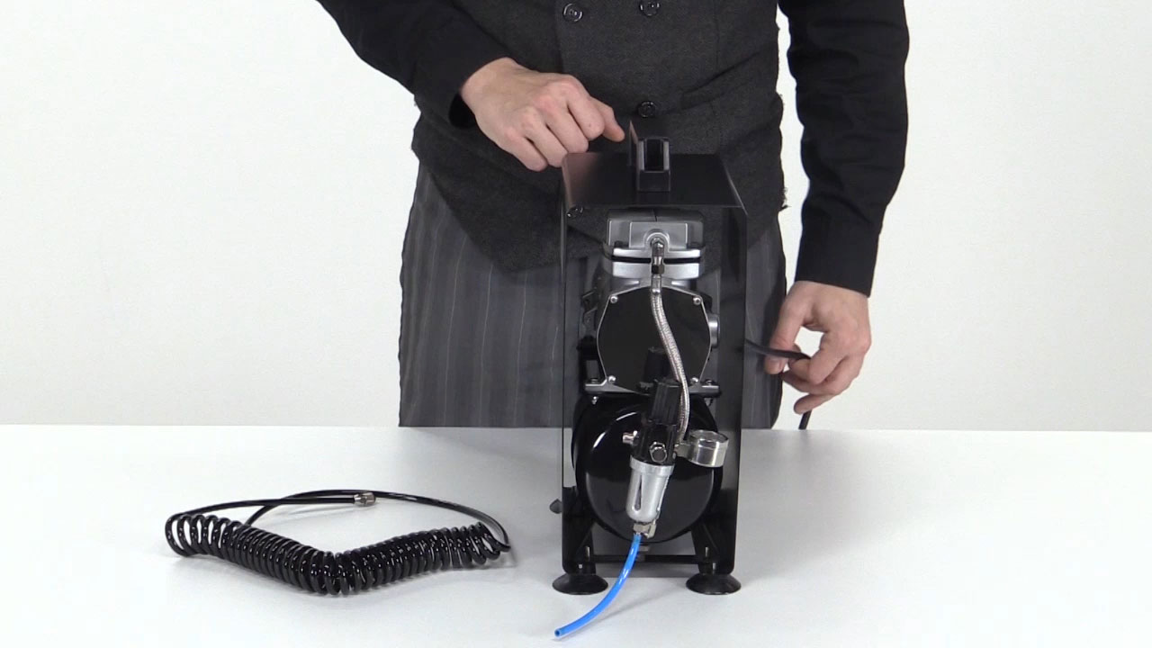 video is to demonstrate how to set up and use the air compressor for the mps system 1 of 9